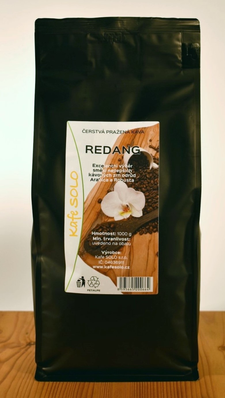REDANG, vybraná směs 70% Arabica a 30% Robusta